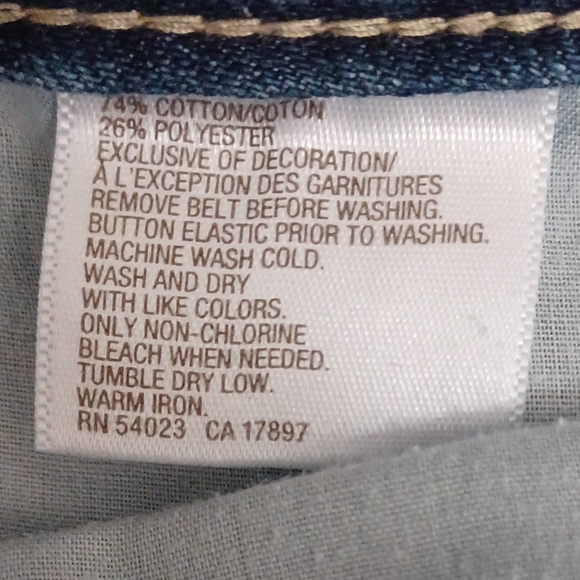 $4 Add-on Long Jean Shorts With Adjustable Waist - Size 14 (Girl) - Picture 7 of 8